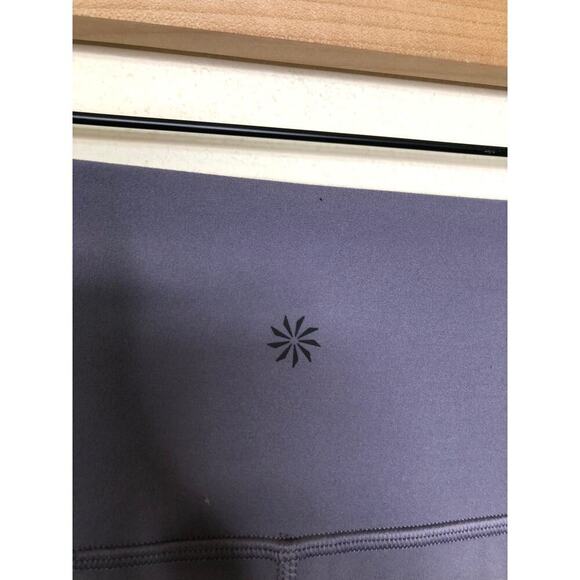 Athleta Pants Transcend Slim Flare Black Yoga Athleisure Training Purple XXS - Picture 3 of 11